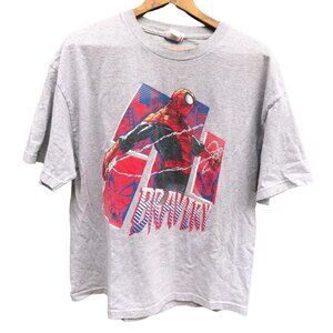 Vintage Marvel Spiderman Graphic T Shirt XL Gray